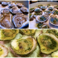 Baked Pesto and Parmesan Oysters